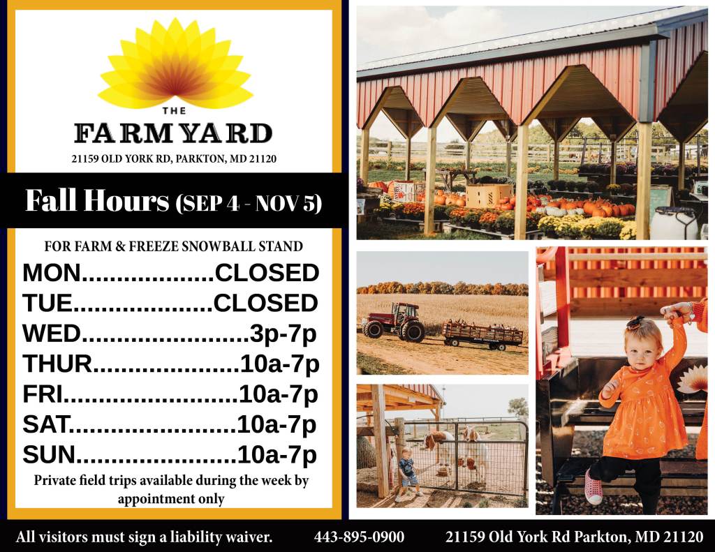 Hours | The Farmyard